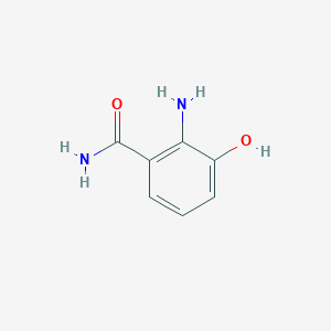 molecular formula C7H8N2O2 B1287714 2-Amino-3-hydroxybenzamide CAS No. 16353-14-3