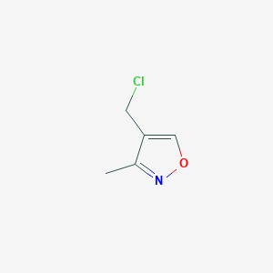 molecular formula C5H6ClNO B1287715 4-(Chloromethyl)-3-methyl-1,2-oxazole CAS No. 99979-76-7