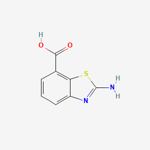 molecular formula C8H6N2O2S B1287716 2-Aminobenzo[d]thiazole-7-carboxylic acid CAS No. 71224-95-8