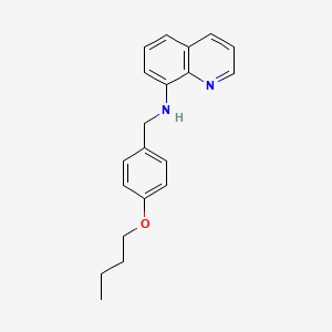 molecular formula C20H22N2O B12877184 N-[(4-Butoxyphenyl)methyl]quinolin-8-amine CAS No. 90266-45-8