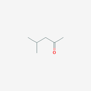 molecular formula C6H12O<br>CH3COCH2CH(CH3)2<br>C6H12O B128772 Methyl isobutyl ketone CAS No. 108-10-1