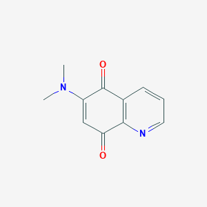 molecular formula C11H10N2O2 B12877254 6-(Dimethylamino)quinoline-5,8-dione CAS No. 59963-00-7