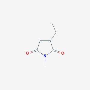 molecular formula C7H9NO2 B12877323 3-Ethyl-1-methyl-1H-pyrrole-2,5-dione 