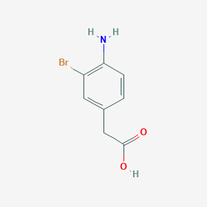 molecular formula C8H8BrNO2 B1287733 (4-Amino-3-bromophenyl)acetic acid CAS No. 66955-75-7
