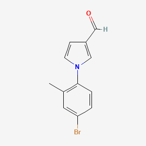 molecular formula C12H10BrNO B12877333 1-(4-Bromo-2-methylphenyl)-1H-pyrrole-3-carbaldehyde CAS No. 88075-91-6