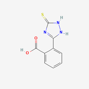 molecular formula C9H7N3O2S B1287738 2-(5-thioxo-4,5-dihydro-1H-1,2,4-triazol-3-yl)benzoic acid CAS No. 1119452-21-9