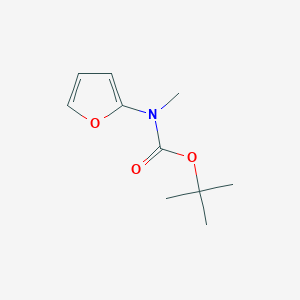 molecular formula C10H15NO3 B12877451 tert-Butyl furan-2-yl(methyl)carbamate 