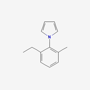 molecular formula C13H15N B12877477 1-(2-Ethyl-6-methylphenyl)-1H-pyrrole CAS No. 918667-49-9