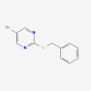 molecular formula C11H9BrN2S B1287748 2-(Benzylthio)-5-bromopyrimidine CAS No. 79686-18-3