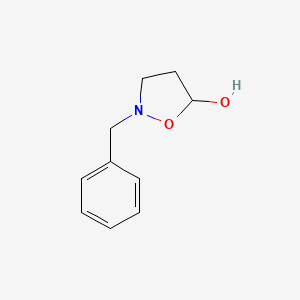 molecular formula C10H13NO2 B12877490 2-Benzyl-1,2-oxazolidin-5-ol CAS No. 133500-36-4