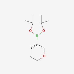 molecular formula C11H19BO3 B1287769 2-(5,6-dihydro-2H-pyran-3-yl)-4,4,5,5-tetramethyl-1,3,2-dioxaborolane CAS No. 212127-81-6