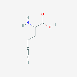 molecular formula C6H9NO2 B1287770 2-Amino-5-hexynoic acid 