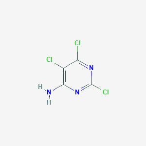 molecular formula C4H2Cl3N3 B1287775 2,5,6-三氯嘧啶-4-胺 CAS No. 28969-60-0