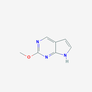 molecular formula C7H7N3O B128779 2-Methoxy-7H-pyrrolo[2,3-d]pyrimidine CAS No. 148214-62-4