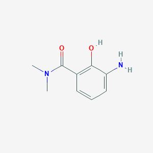 molecular formula C9H12N2O2 B1287794 3-氨基-2-羟基-N,N-二甲基苯甲酰胺 CAS No. 464913-11-9