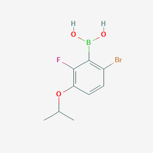 molecular formula C9H11BBrFO3 B1287801 6-Bromo-2-fluoro-3-isopropoxyphenylboronic acid CAS No. 1072951-99-5