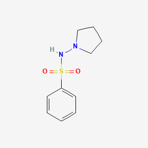 molecular formula C10H14N2O2S B12878057 N-(Pyrrolidin-1-yl)benzenesulfonamide CAS No. 90873-45-3