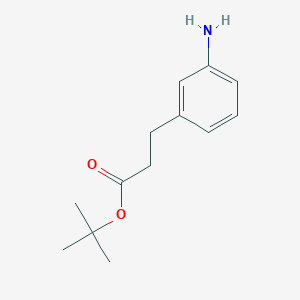 molecular formula C13H19NO2 B1287806 Tert-butyl 3-(3-aminophenyl)propanoate CAS No. 269071-88-7