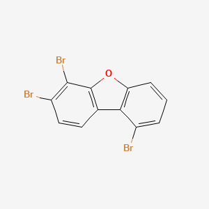 molecular formula C12H5Br3O B12878200 3,4,9-Tribromo-dibenzofuran CAS No. 617707-47-8