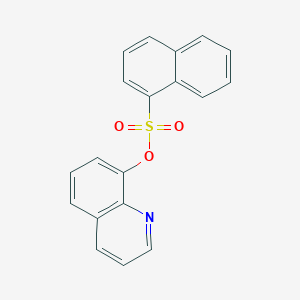 molecular formula C19H13NO3S B12878247 Quinolin-8-yl naphthalene-1-sulfonate CAS No. 61430-88-4