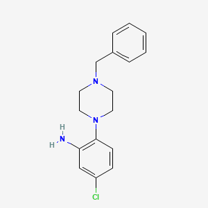 B1287831 2-(4-Benzylpiperazin-1-yl)-5-chloroaniline CAS No. 893751-49-0