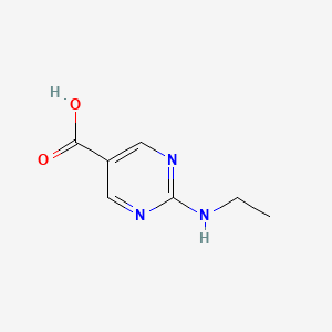 molecular formula C7H9N3O2 B1287832 2-(Ethylamino)pyrimidine-5-carboxylic acid CAS No. 946706-58-7
