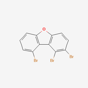 molecular formula C12H5Br3O B12878409 1,2,9-Tribromo-dibenzofuran CAS No. 617707-38-7