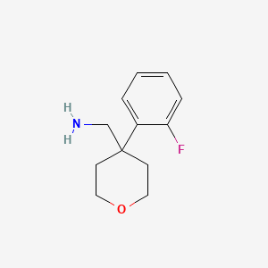 (4-(2-Fluorophenyl)tetrahydro-2H-pyran-4-yl)methanamine