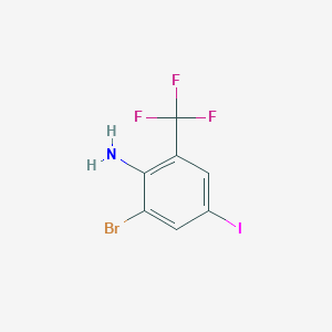 2-Bromo-4-iodo-6-(trifluoromethyl)aniline