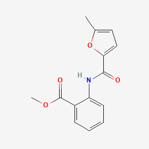 molecular formula C14H13NO4 B12878533 Methyl 2-(5-methylfuran-2-carboxamido)benzoate 