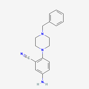 5-Amino-2-(4-benzylpiperazin-1-yl)benzonitrile