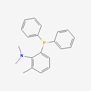 molecular formula C21H22NP B12878554 2-(Diphenylphosphino)-N,N,6-trimethylaniline 