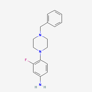 B1287857 4-(4-Benzylpiperazin-1-yl)-3-fluoroaniline CAS No. 937597-28-9