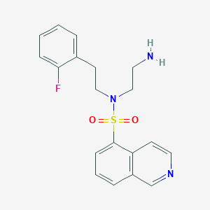 molecular formula C19H20FN3O2S B12878572 N-(2-Aminoethyl)-N-[2-(2-fluorophenyl)ethyl]isoquinoline-5-sulfonamide CAS No. 651307-25-4