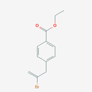 molecular formula C12H13BrO2 B128786 2-Bromo-3-(4-carboethoxyphenyl)-1-propene CAS No. 148252-42-0