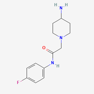 2-(4-aminopiperidin-1-yl)-N-(4-fluorophenyl)acetamide