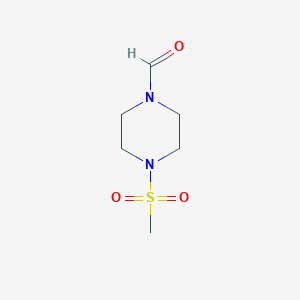 molecular formula C6H12N2O3S B1287861 4-methanesulfonylpiperazine-1-carbaldehyde CAS No. 139605-60-0