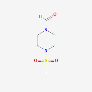 1-Piperazinecarboxaldehyde, 4-(methylsulfonyl)-