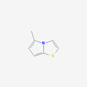 molecular formula C7H7NS B12878646 5-Methylpyrrolo[2,1-b]thiazole 