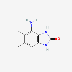 molecular formula C9H11N3O B1287868 4-Amino-5,6-dimethyl-1,3-dihydro-2H-benzimidazol-2-one CAS No. 954848-91-0