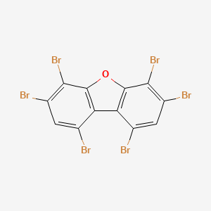 molecular formula C12H2Br6O B12878681 1,3,4,6,7,9-Hexabromodibenzo[b,d]furan CAS No. 617708-28-8