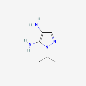 molecular formula C6H12N4 B12878712 1-Isopropyl-1h-pyrazole-4,5-diamine CAS No. 155601-16-4