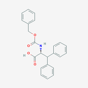 molecular formula C23H21NO4 B128788 N-Cbz-beta-phenyl-D-phenylalanine CAS No. 149597-95-5