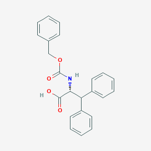 molecular formula C23H21NO4 B128788 D-Phenylalanine, beta-phenyl-N-[(phenylmethoxy)carbonyl]- CAS No. 149597-95-5