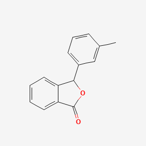molecular formula C15H12O2 B12878811 3-(3-Methylphenyl)-2-benzofuran-1(3H)-one CAS No. 90445-45-7
