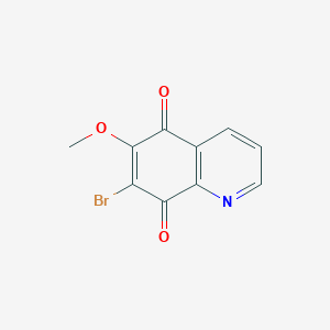 molecular formula C10H6BrNO3 B12878820 7-Bromo-6-methoxyquinoline-5,8-dione CAS No. 14151-20-3