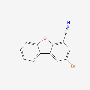 molecular formula C13H6BrNO B12878850 2-Bromodibenzo[b,d]furan-4-carbonitrile CAS No. 186821-87-4