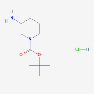 molecular formula C10H21ClN2O2 B1287891 Tert-butyl 3-aminopiperidine-1-carboxylate hydrochloride CAS No. 1000796-62-2