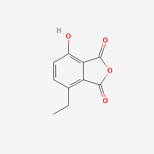 molecular formula C10H8O4 B12878945 4-Ethyl-7-hydroxy-2-benzofuran-1,3-dione CAS No. 62596-58-1