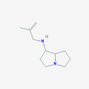 molecular formula C11H20N2 B12878968 N-(2-Methylallyl)hexahydro-1H-pyrrolizin-1-amine 